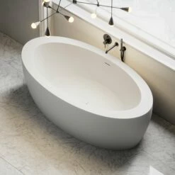 Ocean Freestanding Stone Bath 1900mm -LUSSOSTONE Shop ocean freestanding stone bath 1900mm p470 21995 zoom
