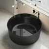 Palais Round Matte Black Bath 1400mm