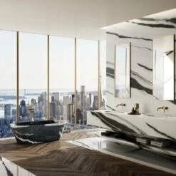 Panda Marble Muse Freestanding Stone Bath 1700mm -LUSSOSTONE Shop panda marble muse freestanding stone bath 1700mm p2439 17772 zoom