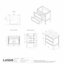 Pelham Bathroom Vanity Unit Black With Carrara Marble 800mm -LUSSOSTONE Shop pelham bathroom vanity unit black with carrara marble 800mm p2219 36017 zoom