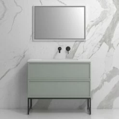 Piana Vanity Unit With Stone Basin (Matte Grey 1000mm)