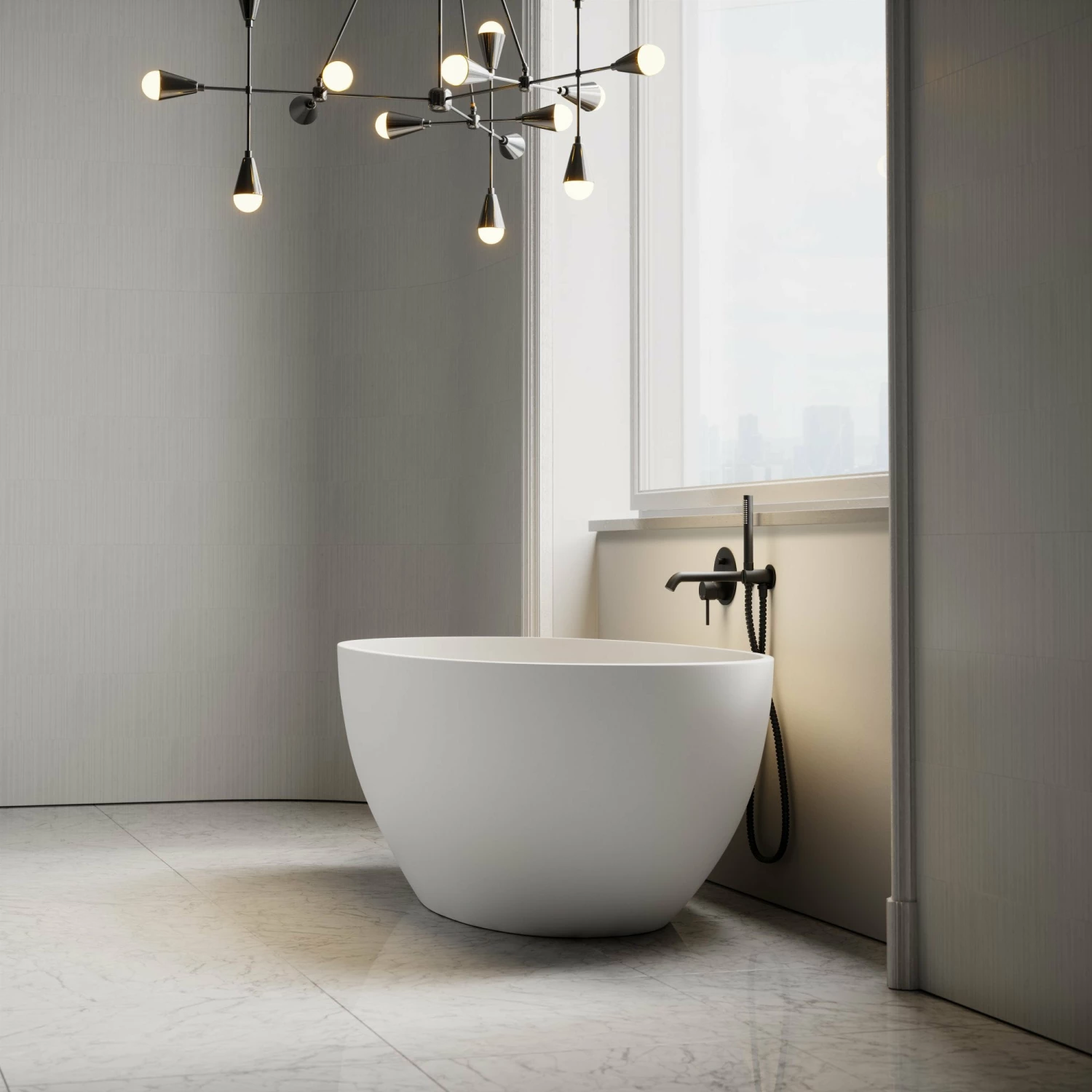 Picasso Freestanding Stone Bath 1650mm 5 Picasso Freestanding Stone Bath 1650mm - Image 3