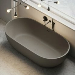 Front Page -LUSSOSTONE Shop picasso grigio earth freestanding stone bath 1780mm p2468 29271 zoom