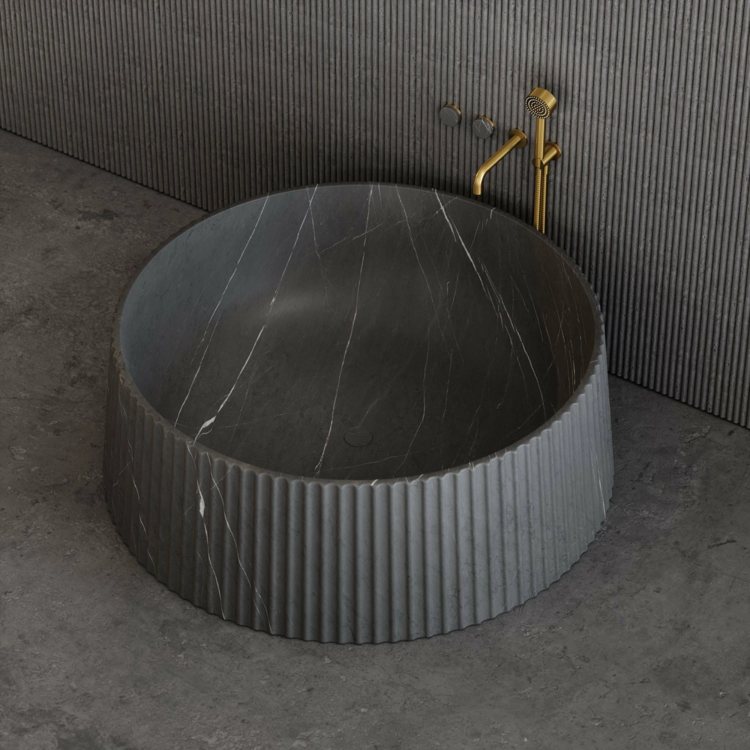 Pietra Grey Lamp Freestanding Bath 1350mm 5 Pietra Grey Lamp Freestanding Bath 1350mm - Image 3