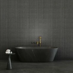 Pietra Grey Marble Muse Freestanding Stone Bath 1700mm