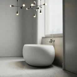 Pod Freestanding Stone Bath 1800mm -LUSSOSTONE Shop pod freestanding stone bath 1800mm p468 17464 zoom