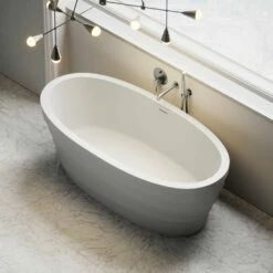 Polini Freestanding Stone Bath 1600mm -LUSSOSTONE Shop polini freestanding stone bath 1600mm p614 22020 zoom
