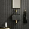 Porto Short Projection Wall Mounted Basin Tap (Brushed Gold & Pietra Grey Marble) -LUSSOSTONE Shop porto short projection wall mounted basin tap brushed gold pietra grey marble p5859 35502 zoom