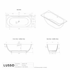 Signature Freestanding Stone Bath 1700mm -LUSSOSTONE Shop signature freestanding stone bath 1700mm p2873 34960 zoom