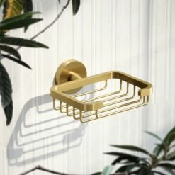 Small Shower Basket Brushed Gold -LUSSOSTONE Shop small shower basket brushed gold p5995 38692 zoom