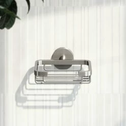 Small Shower Basket Brushed Stainless