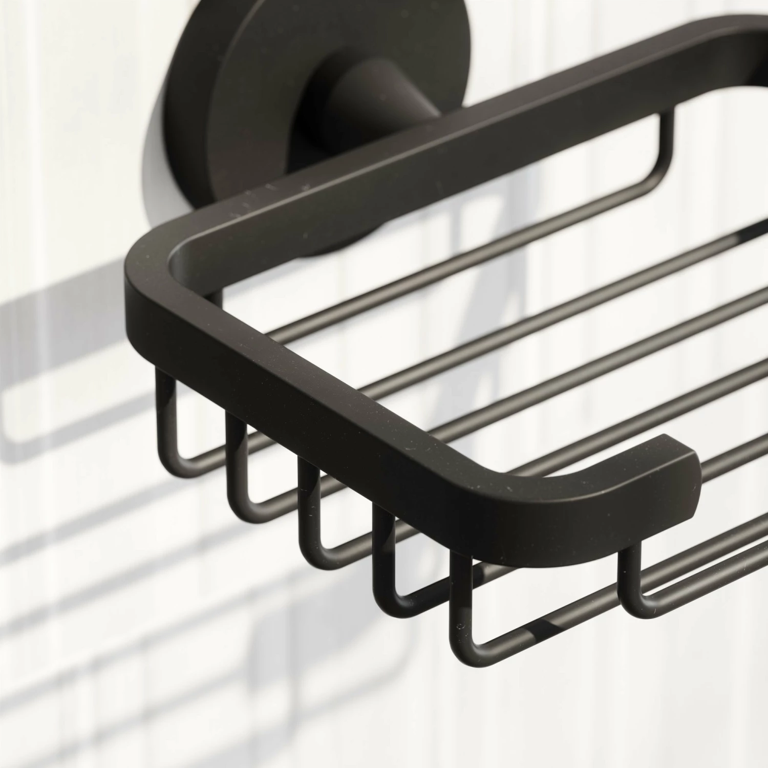 Small Shower Basket Matte Black 6 Small Shower Basket Matte Black - Image 4