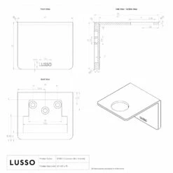 Soap Dispenser Wall Bracket Brushed Stainless -LUSSOSTONE Shop soap dispenser wall bracket brushed stainless p3147 46465 zoom