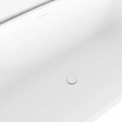 Stone Resin Bath Waste Matte White