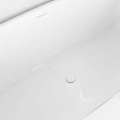 Stone Resin Bath Waste Polished White