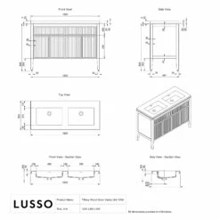 Tiffany Velvet Beige Wood Grain Double Vanity Unit 1200mm -LUSSOSTONE Shop tiffany velvet beige wood grain double vanity unit 1200mm p7136 45267 zoom