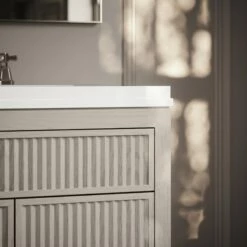 Tiffany Velvet Beige Wood Grain Double Vanity Unit 1200mm -LUSSOSTONE Shop tiffany velvet beige wood grain double vanity unit 1200mm p7136 45444 zoom