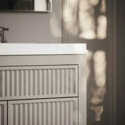 Tiffany Velvet Beige Wood Grain Vanity Unit 800mm -LUSSOSTONE Shop tiffany velvet beige wood grain vanity unit 800mm p6607 43828 zoom