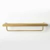 Towel Shelf With Rail Brushed Gold 600mm -LUSSOSTONE Shop towel shelf with rail brushed gold 600mm p1347 13147 image