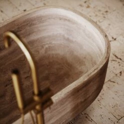 Travertine Designo Freestanding Bath 1700mm -LUSSOSTONE Shop travertine designo freestanding bath 1700mm p7401 46138 zoom