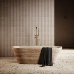 Travertine Muse Freestanding Bath 1700mm