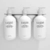 Triple Soap Dispenser Wall Bracket Brushed Stainless -LUSSOSTONE Shop triple soap dispenser wall bracket brushed stainless p4006 21896 zoom