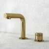 Urban Brushed Gold Deck Mounted Basin Mixer Tap -LUSSOSTONE Shop urban brushed gold deck mounted basin mixer tap p6142 37285 zoom