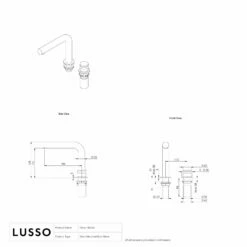 Urban Brushed Gold Deck Mounted Bath Mixer Tap -LUSSOSTONE Shop urban brushed gold deck mounted bath mixer tap p6145 37257 zoom