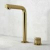 Urban Brushed Gold Tall Deck Mounted Basin Mixer Tap