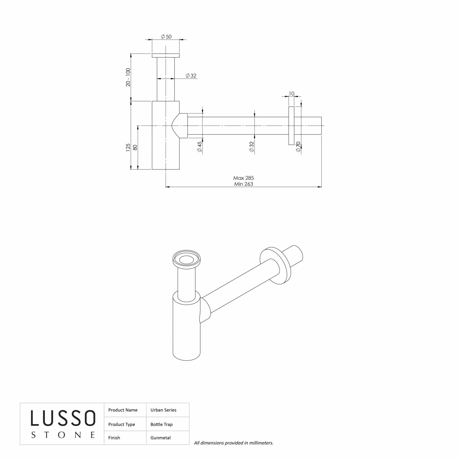 Urban Gunmetal Bottle Trap 6 Urban Gunmetal Bottle Trap - Image 4