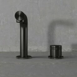 Urban Gunmetal Deck Mounted Basin Mixer Tap -LUSSOSTONE Shop urban gunmetal deck mounted basin mixer tap p1607 16717 zoom