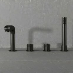 Urban Gunmetal Deck Mounted Bath Shower Mixer Tap -LUSSOSTONE Shop urban gunmetal deck mounted bath shower mixer tap p1611 16696 zoom