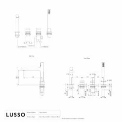 Urban Gunmetal Deck Mounted Bath Shower Mixer Tap -LUSSOSTONE Shop urban gunmetal deck mounted bath shower mixer tap p1611 35791 zoom