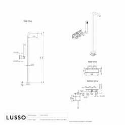 Urban Gunmetal Floorstanding Bath Shower Mixer Tap -LUSSOSTONE Shop urban gunmetal floorstanding bath shower mixer tap p1985 35789 zoom