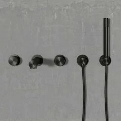 Urban Gunmetal Wall Mounted Bath Mixer Shower Tap -LUSSOSTONE Shop urban gunmetal wall mounted bath mixer shower tap p1613 16702 zoom