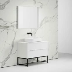 Vanita Freestanding Bathroom Vanity Matte White 1000mm -LUSSOSTONE Shop vanita freestanding bathroom vanity matte white 1000mm p2318 13092 zoom