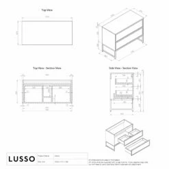 Vanita Freestanding Bathroom Vanity Matte White 1000mm -LUSSOSTONE Shop vanita freestanding bathroom vanity matte white 1000mm p2318 35923 zoom