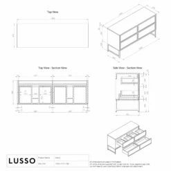 Vanita Freestanding Bathroom Vanity Matte White 1400mm -LUSSOSTONE Shop vanita freestanding bathroom vanity matte white 1400mm p2320 35954 zoom
