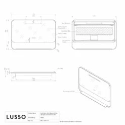 Vario Brushed Gold Mirror With Natural White LED Light And Demister 1200mm -LUSSOSTONE Shop vario brushed gold mirror with natural white led light and demister 1200mm p6475 39851 zoom