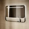 Vario Matte Black Mirror With Natural White LED Light And Demister 1200mm -LUSSOSTONE Shop vario matte black mirror with natural white led light and demister 1200mm p6474 40395 zoom