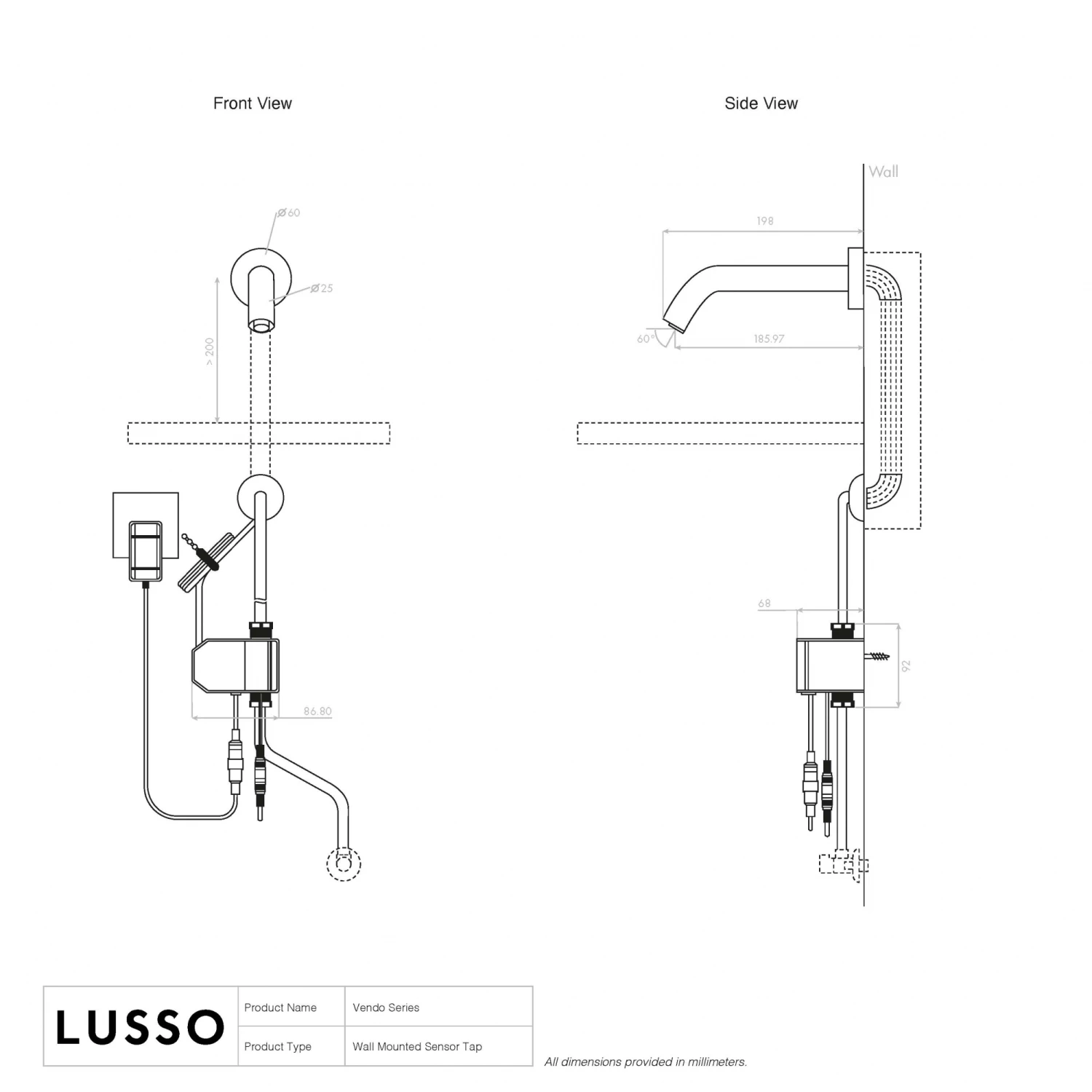 Vendo Infrared Commercial Sensor Tap Brushed Gold 8 Vendo Infrared Commercial Sensor Tap Brushed Gold - Image 6