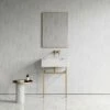 Vernante Vanity Unit With Carrara Marble Basin 600mm -LUSSOSTONE Shop vernante vanity unit with carrara marble basin 600mm p5719 35159 zoom