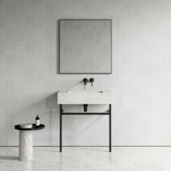 Vernante Vanity Unit With Carrara Marble Basin 800mm