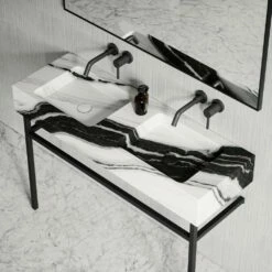 Vernante Vanity Unit With Panda Marble Basin 1200mm 13 Vernante Vanity Unit With Panda Marble Basin 1200mm -LUSSOSTONE Shop vernante vanity unit with panda marble basin 1200mm p4947 26736 image