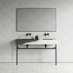 Vernante Vanity Unit With Panda Marble Basin 1400mm