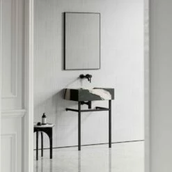 Vernante Vanity Unit With Panda Marble Basin 600mm -LUSSOSTONE Shop vernante vanity unit with panda marble basin 600mm p4936 26680 image