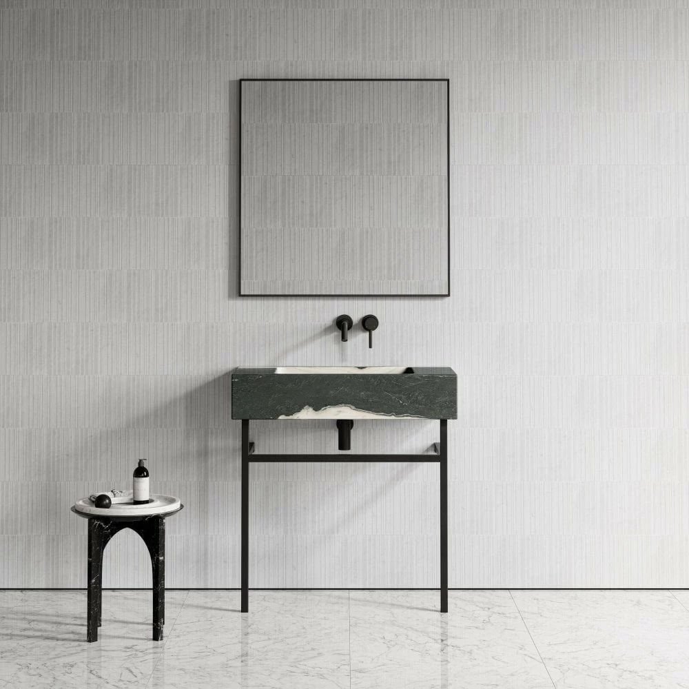 Vernante Vanity Unit With Panda Marble Basin 800mm 3 Vernante Vanity Unit With Panda Marble Basin 800mm