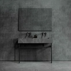 Vernante Vanity Unit With Pietra Grey Marble Basin 1200mm