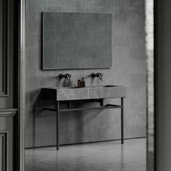 Vernante Vanity Unit With Pietra Grey Marble Basin 1200mm -LUSSOSTONE Shop vernante vanity unit with pietra grey marble basin 1200mm p5040 27687 image