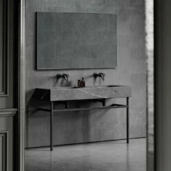 Vernante Vanity Unit With Pietra Grey Marble Basin 1400mm -LUSSOSTONE Shop vernante vanity unit with pietra grey marble basin 1400mm p5043 27699 image